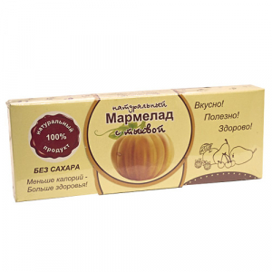 Натуральный мармелад Тыква 140г  (15шт/кор)