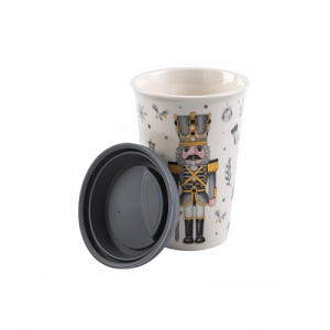 Кружка NUTCRACKER с силиконовой крышкой 400мл