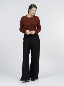 Лонгслив из мягкого трикотажа с шерстью