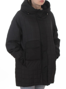 9608 BLACK Куртка стеганная демисезонная женская (100 гр. синтепон)