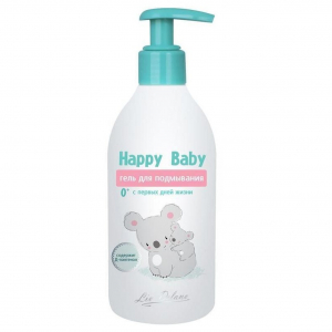 Гель для подмывания для детей Happy Baby увлажнение успокаивающий эффект  экстракты чистотела, алоэ-вера Liv Delano