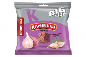 «Кириешки Big Size», сухарики  «Чеснок пшеничные», 80 г