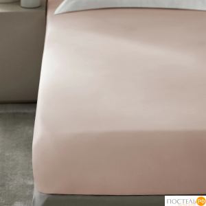 TOGAS ЭВЕРЕТТ роз Простыня на резинке 180х200+35, 1пр, роял сатин