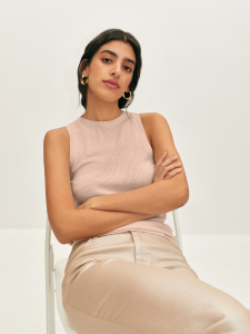 Топ вязаный с узором