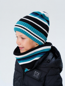 Комплект для мальчика: шапка, снуд