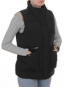 793 BLACK Жилет зимний утепленный женский (150 гр. холлофайбер)