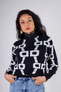 Джемпер с фиксатором Графика арт.3765