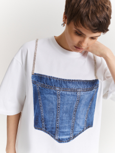 Футболка oversize с принтом