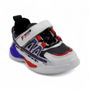 LED - кроссовки С7221-3 черно белые