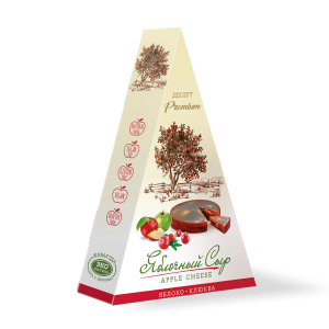 Яблочный сыр с клюквой, 120г  (20шт/кор)