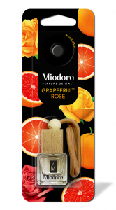 Ароматизатор воздуха MIODORE флакон с дер. крышкой - GRAPEFRUIT-ROSE (ГРЕЙПФРУТ И РОЗА)