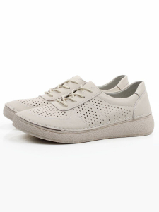 03-C431-2A BEIGE Полуботинки летние женские (натуральная кожа)
