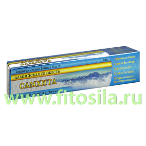 Зубная паста аюрведическая Альпийская свежесть 100гр Самхита