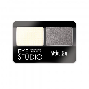 Тени для век двойные EYE STUDIO Alvin D`or многоцветный 01 Молочный, графит