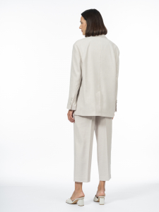 Укороченные брюки изо льна и вискозы