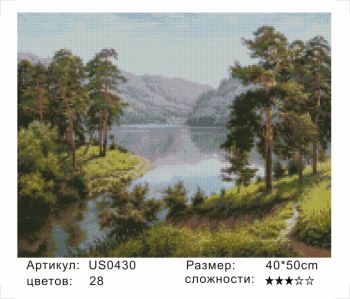 US0430 Без подрамника мозаика 40*50