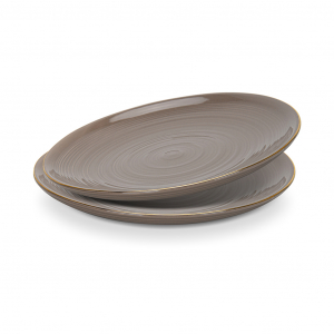 Набор из 2-х тарелок 26 см (фарфор) Firmina brown
