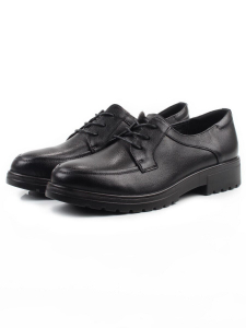 03-DYL85-1 BLACK Полуботинки женские (натуральная кожа)