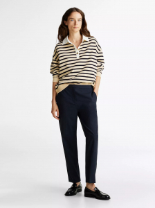 Flannel Slim Straight-Leg Pant