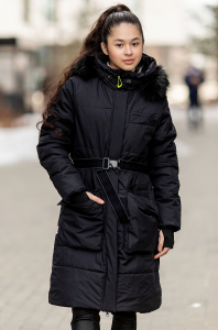 Batik, Утепленное стеганное зимнее пальто для девочки Batik