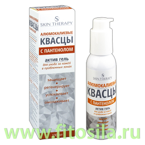 Квасцы алюмокалиевые с Пантенолом актив гель SKIN THERAPY, фл. 100 мл ДОЗАТОР 