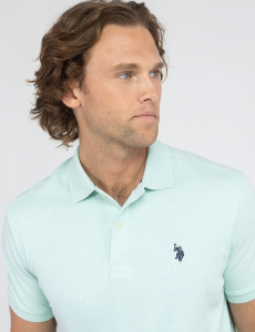 SOLID INTERLOCK POLO SHIRT