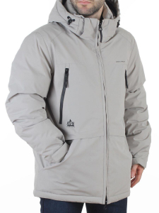 D6208 GRAY/BEIGE Куртка мужская зимняя (200 гр. холлофайбер)