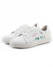 03-M17-30 WHITE Полуботинки женские (натуральная кожа)