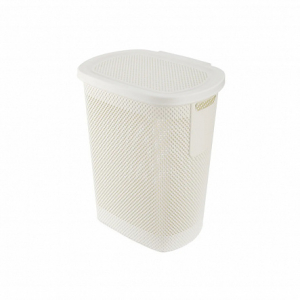 Корзина для белья NICKEL слоновая кость 58л 36.1x47.4x57.6см с крышкой