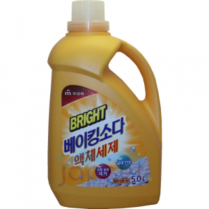 Bright Baking Soda Liquid Detergent Жидкое средство для стирки с ферментами и содой, для сушки в помещении, канистра, 5 л