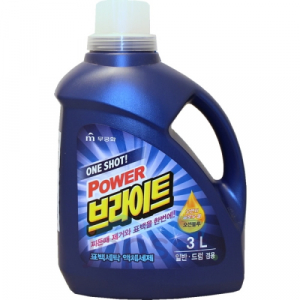 One Shot Power Bright Liquid Detergent Жидкое средство для стирки с ферментами, 3 л