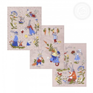 Набор полотенец из рогожки 