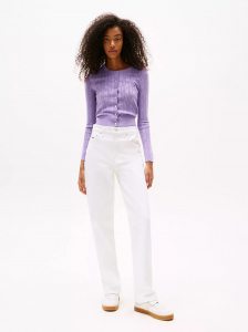 Tommy Jeans White Slim Straight Jean