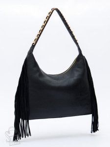 Сумка женская кожаная 1028L black Polina&Eiterou