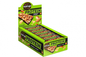 «Nut&Go», батончик Protein миндаль и арахис, 36 г (упаковка 18 шт)