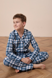 Пижама рубашка и брюки М225113иб