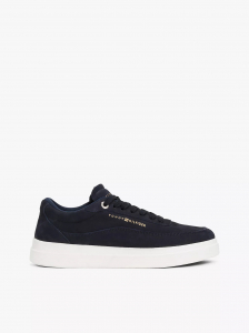 Nubuck Leather Platform Court Sneaker