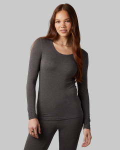 WOMEN'S SOFT WAFFLE SCOOP TOP