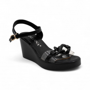 Босоножки на платформе L11-10G черные