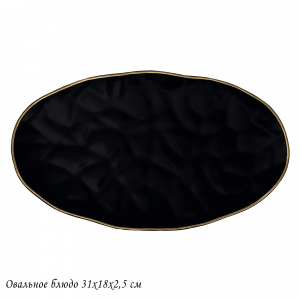 118-013 Овальное блюдо 31х18х2,5см МАРОККО в под.уп.(х24)Фарфор