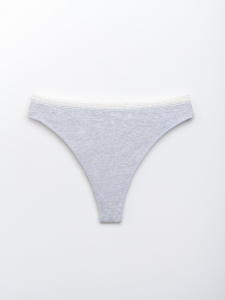 Стринги серые из хлопка (Арт. 5302LDF)