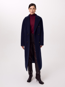 Пальто из шерсти с мембраной и утеплённой спинкой