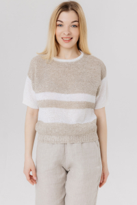 Джемпер из льна 4-312