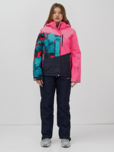 Горнолыжный костюм женский зимний УЦЕНКА розового цвета 02801R