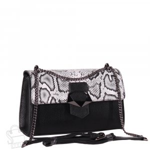 Сумка женская кожаная 96740G black white Vitelli Grassi