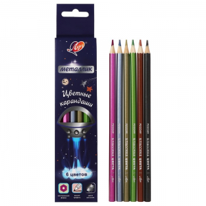 Карандаши цветные 6 цветов 