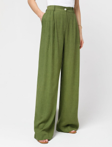 Свободные брюки изо льна с вискозой