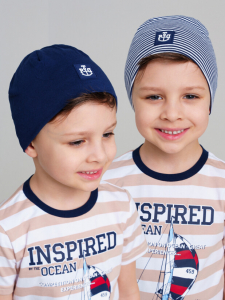 Шапка для мальчика, 2 шт. в комплекте