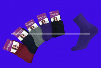 Термоноски женские внутри махра однотонные