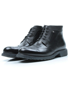 01-H9053-B1-SW3 BLACK Ботинки демисезонные мужские (натуральная кожа)